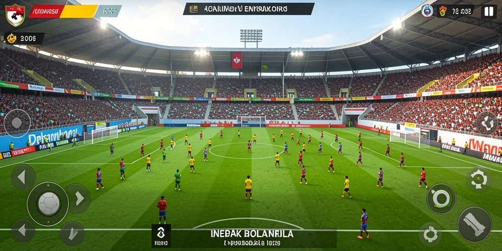 Tampilan antarmuka permainan yang menarik dan modern.