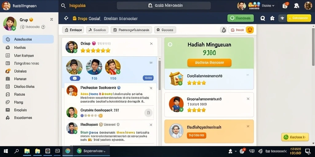 Tampilan antarmuka aplikasi DEWAPG yang sederhana dan menarik.