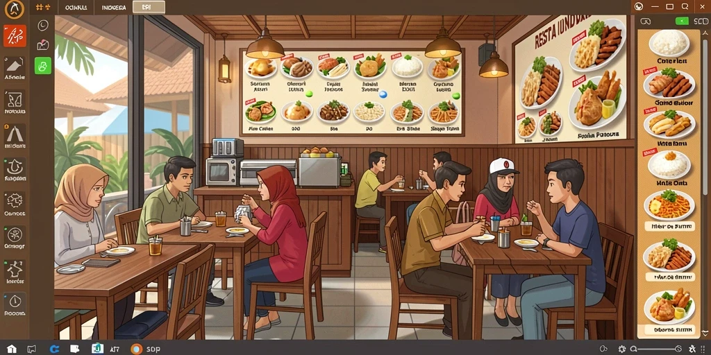 Tampilan antarmuka yang user-friendly.