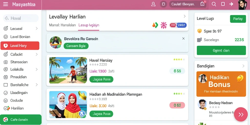 Tampilan awal yang menarik dan mudah dinavigasi.