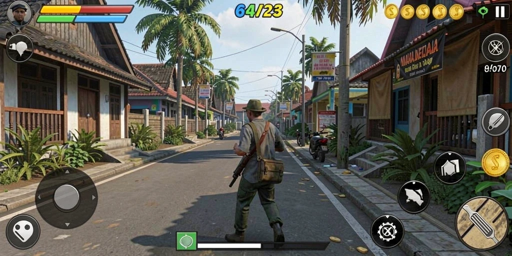 Tampilan menu awal yang ramah pengguna dan menarik.