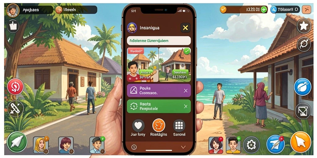 Screenshot menunjukkan gameplay yang seru dan interaktif.