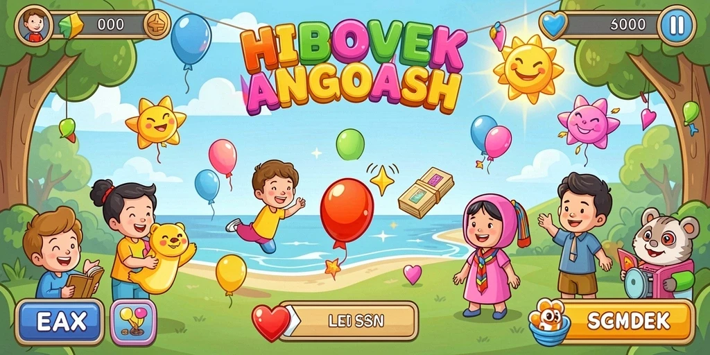 Tampilan awal game yang menarik dan intuitif.